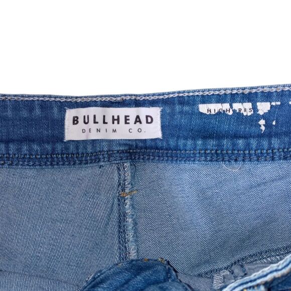 ❤️SALE! PRICE FINAL!❤️ BULLHEAD HIGH RISE CUT-OFF JEAN SHORTS Size 4 - Picture 8 of 8